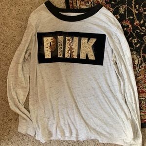LONG SLEEVE VICTORIAS SECRET PINK SHIRT